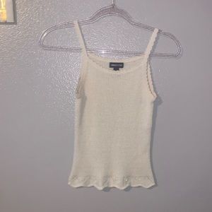 Limited Too ribbed stretchy beaded cami tank top